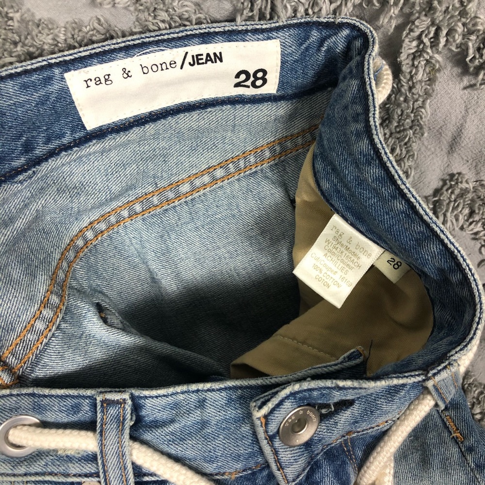 Rag & bone NEW YORK rocklyn short waist 28 - Picture 8 of 11